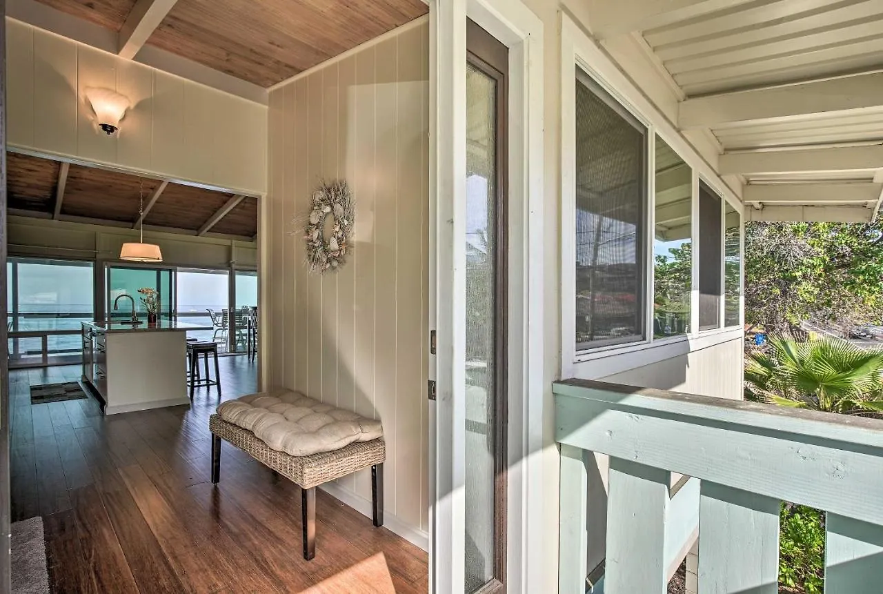 Oceanfront Kona Home With Beach Access And Views! Kailua-Kona Vakantiehuis