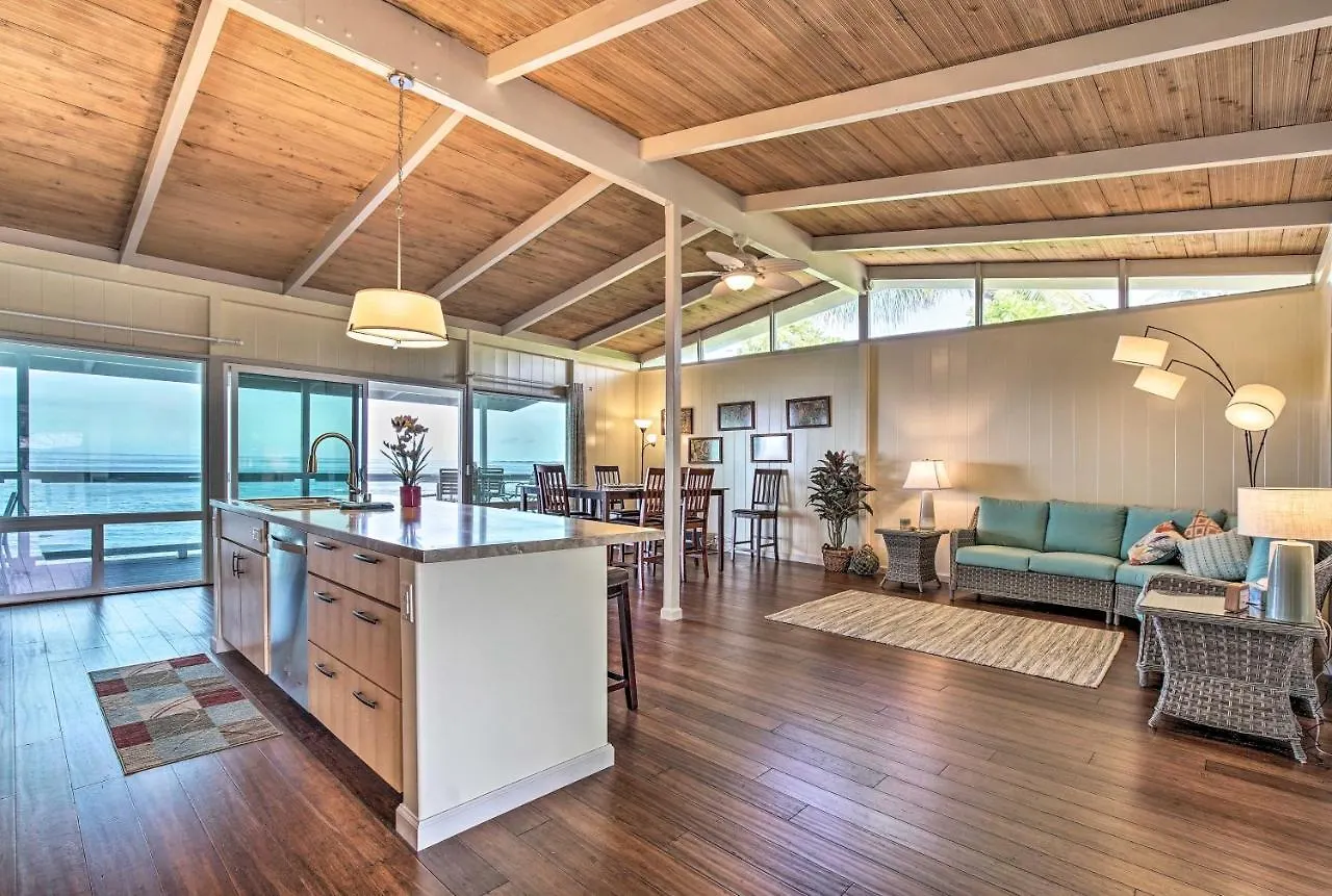 Oceanfront Kona Home With Beach Access And Views! Kailua-Kona Vakantiehuis