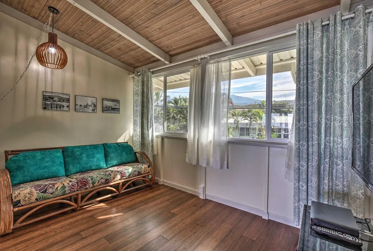 Vakantiehuis Oceanfront Kona Home With Beach Access And Views! Kailua-Kona