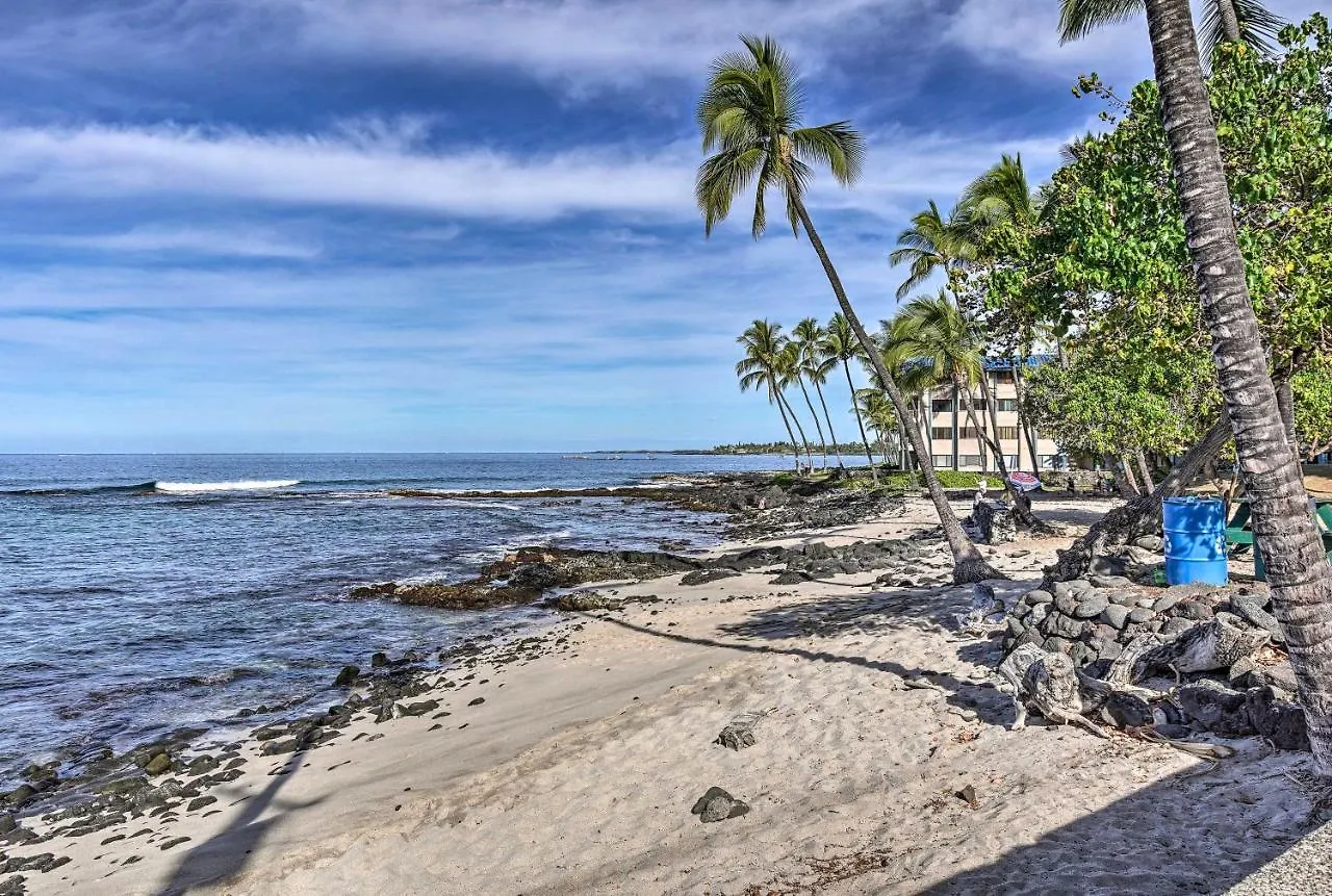 Oceanfront Kona Home With Beach Access And Views! 凯路亚-科纳 美国