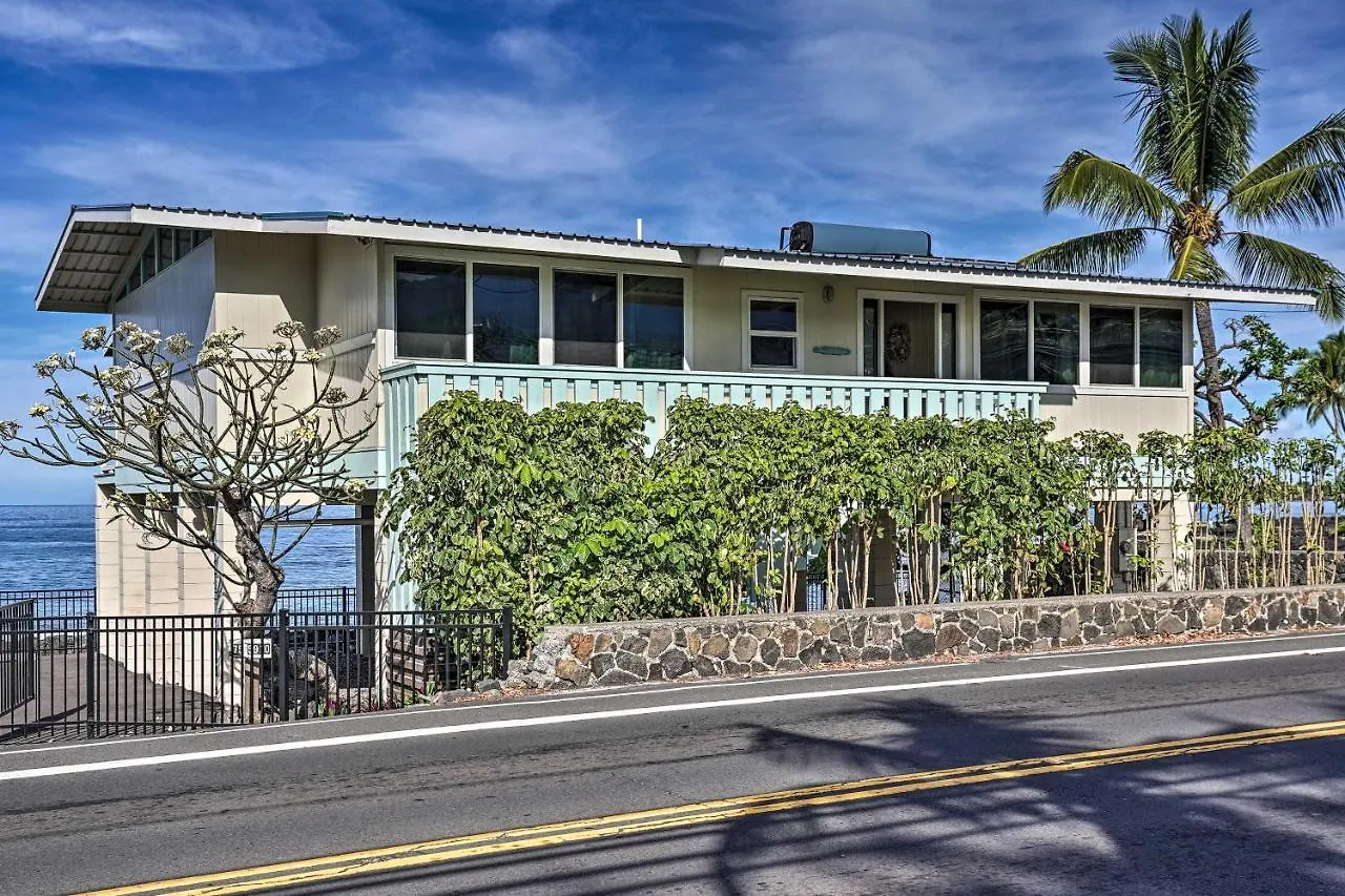 Oceanfront Kona Home With Beach Access And Views! 凯路亚-科纳