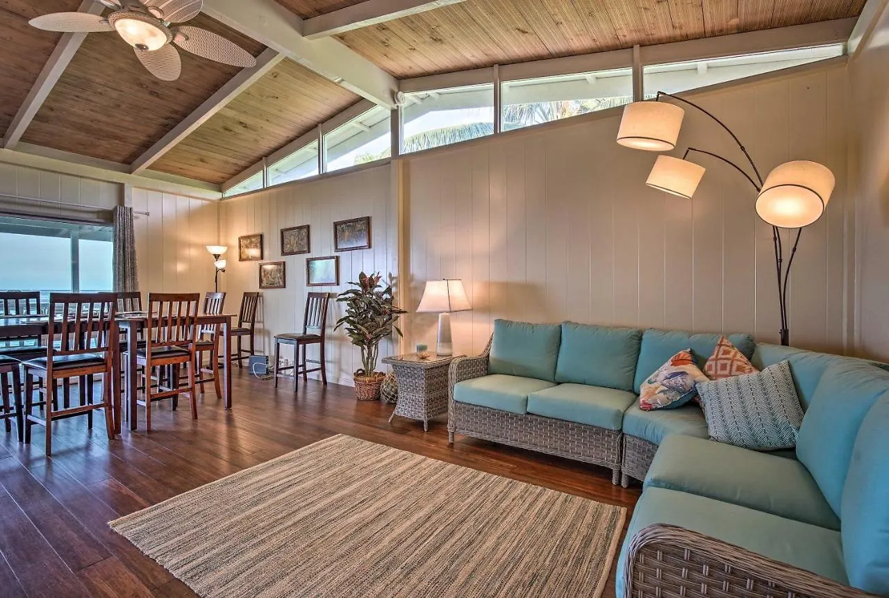 度假居 Oceanfront Kona Home With Beach Access And Views! 凯路亚-科纳 美国