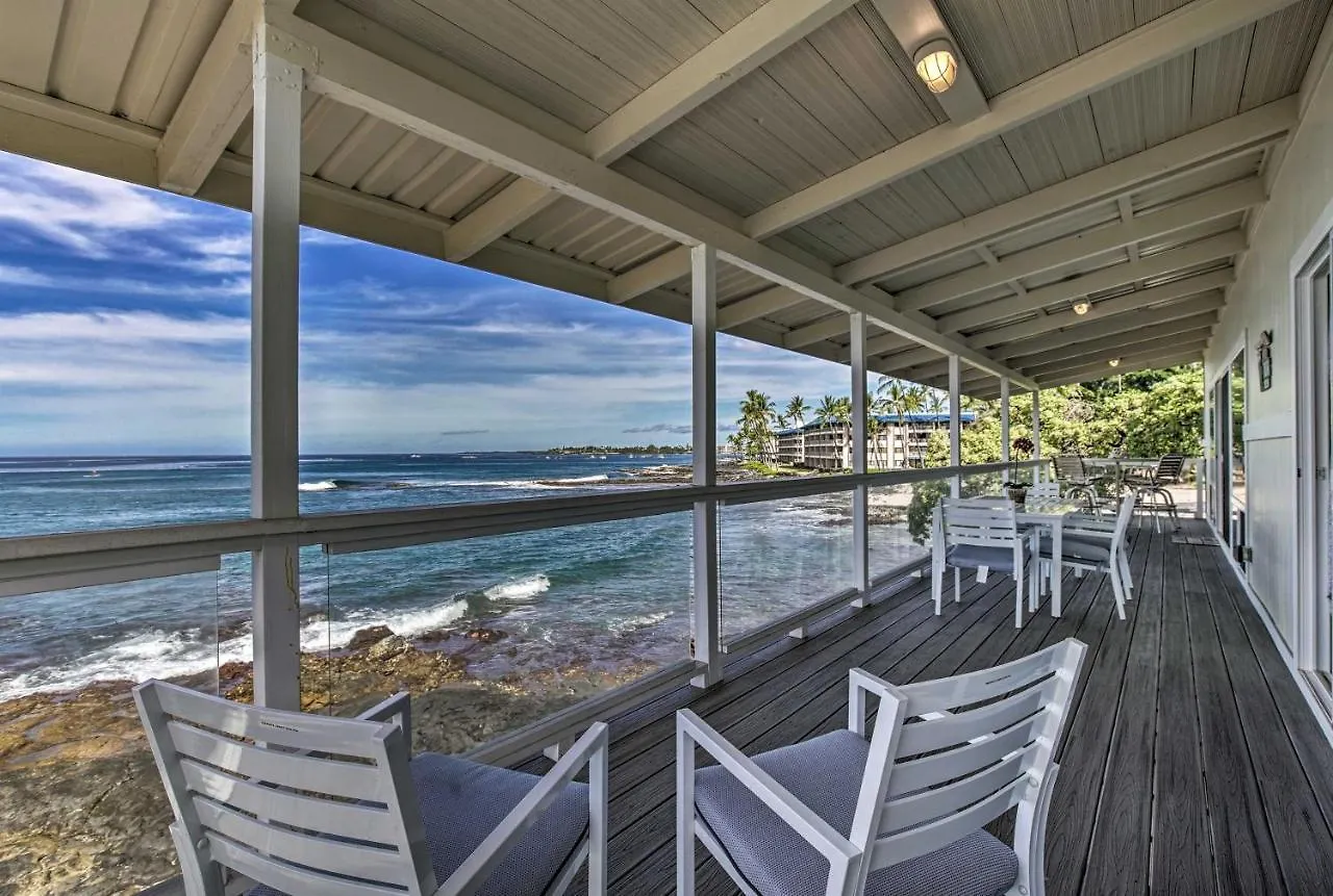Oceanfront Kona Home With Beach Access And Views! 凯路亚-科纳