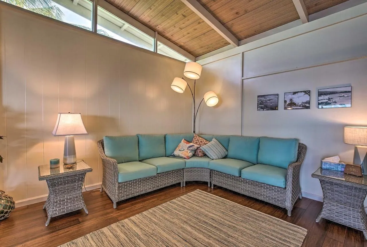 Oceanfront Kona Home With Beach Access And Views! 凯路亚-科纳 度假居